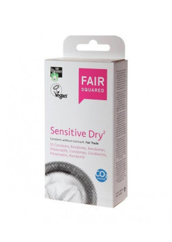 PRESERVATIVOS SENSITIVE LÁTEX NATURAL 10 UNIDADES - FAIR SQUARED - 4260365853161